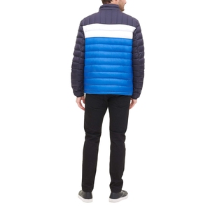 Unisex Premium Quality New Design Winter Puffer Jacket Patchwork Hooded Reversible Features Fashionable <b>Warm</b> Front Logo for - Product Image 2