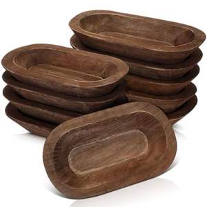 Cuenco de Madera Natural Personalizado al por Mayor para Velas de Cera con 6 Mechas y Gran Capacidad - Cuenco de Madera Sostenible - Product Image 6