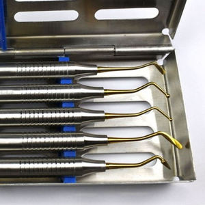 6Pcs Manual Dental Composite Resin Filling Spatula Titanium Plated Head Reusable Resin Filler Set Thick By <b>Blush</b> Surgical - Product Image 6