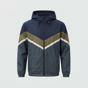 Veste coupe-vent unisexe légère et respirante de couleur unie, service OEM du premier fabricant, manches longues, coupe classique - Product Image 6