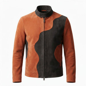Classic <b>Suede</b> <b>Leather</b> <b>Jacket</b> With Elegant Minimal Design Premium Material Comfortable Fit For Men Fashion And Seasonal Wear - Product Image 1