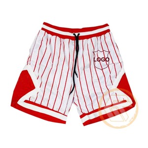 Shorts en coton uni brodés en maille sublimée Alpha personnalisés de haute qualité, respirants, pour hommes, style streetwear, pour sororités et fraternités - Product Image 4