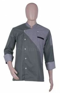 Chaqueta de Chef Vesbhusha en Varios Colores con Botones, 100% Algodón, Manga Larga, Unisex, para Uso Hotelero, Corte Regular, Detección de Agujas - Product Image 6