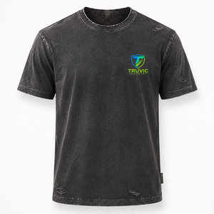 Custom <b>Men</b> Distressed T <b>Shirt</b> Cotton Blend Material Faded Wash Effect Comfortable Loose Fit Short Sleeve Modern Streetwear OEM - Product Image 1