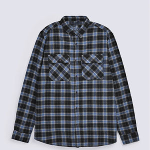 เสื้อเชิ้ตแฟลนเนลผู้ชายทรงเข้ารูป คอปกพับ ปลายเสื้อโค้ง ดีไซน์ทันสมัย สไตล์ลำลอง ผ้าฝ้าย ใส่ได้ในฤดูใบไม้ร่วง - Product Image 4