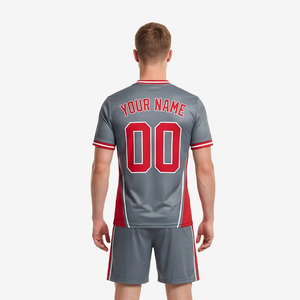 ชุดฟุตบอลแบบแห้งเร็ว ระบายอากาศได้ดี สวมใส่สบาย พิมพ์ลายแบบ Sublimation แขนสั้น รับสั่งทำตามขนาดที่ต้องการ - Product Image 3