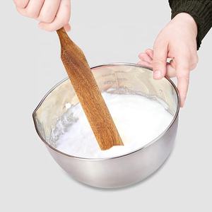 Spatule en bois de teck naturel à fentes, spatules en bois antiadhésives pour ustensiles de cuisine, spatule en bois de teck - Product Image 2