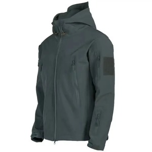Chaqueta de Ciclismo Softshell Personalizada OEM para Hombre, Cortavientos, con Cremallera, Resistente al Agua, Logotipo Reflectante en la Parte Delantera, Cuello con Capucha, para Deportes de Invierno - Product Image 3
