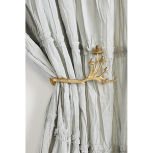 Sujetadores de Cortinas Esféricos de Metal Antiguos con Acabado Negro, Diseño de Madera de Estilo Tradicional para Decoración de Ventanas - Product Image 4
