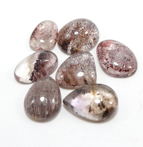 66 ct de Piedras Preciosas Naturales de Super Siete Negro en Forma de Cabujón, 7 Piezas Sueltas para la Fabricación de Joyas - Product Image 4