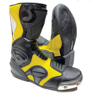 Botas de Motociclismo de Cuero Personalizadas de Última Tendencia, Botas de Carreras de Motocicleta, Botas de Motocross Impermeables al por Mayor - Product Image 1