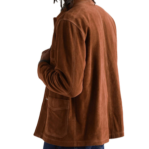 <b>Men's</b> <b>Suede</b> and Leather Winter <b>Jackets</b> OEM Custom Wholesale High Quality 2026 Waterproof Windproof Casual Style - Product Image 2