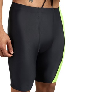 Shorts de yoga pour hommes à taille mi-haute en Spandex/Polyester sans coutures - Anti-plis, écologiques, séchage rapide, contrôle élastique, style urbain - Product Image 4