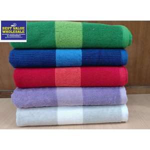 ผ้าขนหนูโรงแรมเนื้อนุ่ม 230 GSM ขนาด 20x40 นิ้ว ผสมผ้าฝ้ายโพลีเอสเตอร์ 80/20 ซึมซับดี ลายเรียบ แบบอัดแน่น - Product Image 2