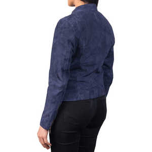 Veste en cuir streetwear pour femme, design personnalisé, vêtement d'extérieur doux et de qualité supérieure, style motard tendance - Product Image 6