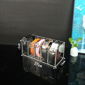 Boîte de rangement de <span class=keywords><strong>ceinture</strong></span> en acrylique Boîte d'étagère transparente Étagère présentoir multi-grille Affichage de <span class=keywords><strong>ceinture</strong></span> de luxe Présentoir de <span class=keywords><strong>ceinture</strong></span> de stockage Compteur d'affichage - Product Image 3
