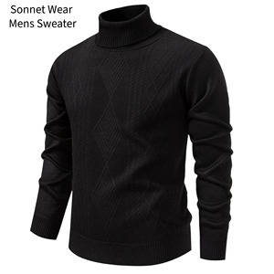 Mens <b>Turtleneck</b> Pullover <b>Sweater</b> Light weight for Daily Wear - Product Image 2