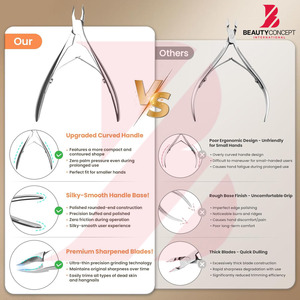 Best Seller Premium Cuticle Trimmer with Protective <b>Box</b> Professional Stainless Steel Dead Skin <b>Remover</b> Nail Clipper Nipper - Product Image 5