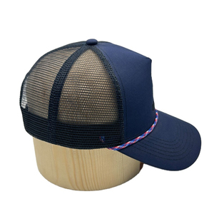 Gorra Trucker Personalizada al por Mayor de 6 Paneles, 100% Algodón, Malla Transpirable, Impermeable, con Parche, Cierre a Presión, para Exteriores - Product Image 5