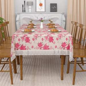 Nappe en tissu de coton naturel au design personnalisé, réutilisable, pour table de salle à manger, pour hôtel, banquet - Product Image 2