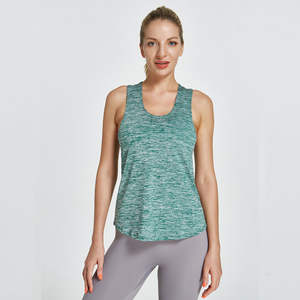 Tops de tirantes al por mayor para mujer, tops sin mangas lisos con logo personalizado, chaleco de cuello redondo para mujer - Product Image 1