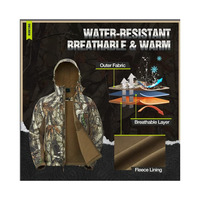 Ensemble de veste et pantalon de chasse et de randonnée camouflage de qualité supérieure, durable, pour l'extérieur, fabriqué par un fabricant professionnel