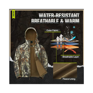 Ensemble de veste et pantalon de chasse et de randonnée camouflage de qualité supérieure, durable, pour l'extérieur, fabriqué par un fabricant professionnel - Product Image 2