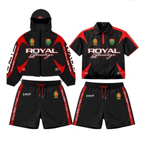 Custom Chenille Embroidery Windbreaker Sweat Suit Streetwear Reflective Short Set <b>Zip</b> <b>up</b> <b>Jacket</b> Shorts Nylon Tracksuit for Men - Product Image 2