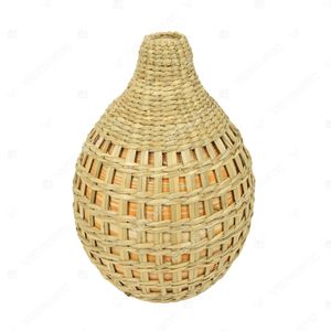 Vase en jonc de mer Glovimex personnalisable pour plantes et fleurs, pour une ambiance naturelle - Product Image 4