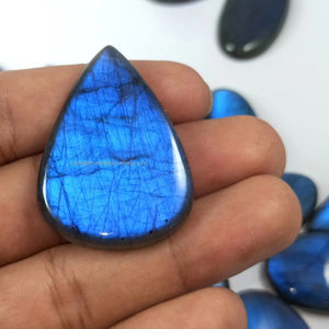 Lote de Piedras Preciosas de Labradorita Natural, Cabujón de Fuego Azul, Piedras Preciosas de Diferentes Tamaños, Pulido a Mano - Product Image 1