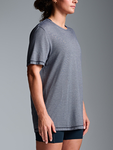 Camiseta de Cuello Redondo Lisa para Mujer, Cómoda, Ajustada, de Manga Corta, Básica e Informal - Product Image 2