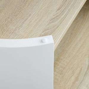 Tavolino da Caffè Moderno in Legno Rustico a 2 Ripiani, 31 Pollici, per Soggiorno e Arredamento Casa - Product Image 6