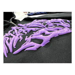 Sweat à capuche personnalisé imprimé DTF DTG avec strass pour hommes, streetwear, sweat à capuche oversize tendance, sweat à capuche en coton, logo personnalisé en usine - Product Image 4