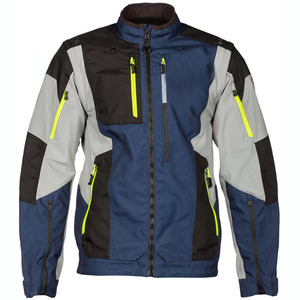 Blouson de moto GS <span class=keywords><strong>Rallye</strong></span> pour homme, hiver, 3 couches, Cordura, imperméable, manches longues, aventure/enduro/touring/tout-terrain, bleu marine fluorescent - Product Image 2