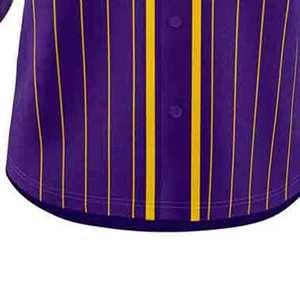 Breathable Blank Baseball Jersey for Men Casual Button <b>Down</b> Shirts Short Sleeve Active Team Sportswear Jersey - Product Image 4