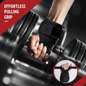<b>Weight</b> Lifting Wrist Support Straps Foldable Anti-slip Cowhide Leather Heavy Duty Grip <b>Training</b> PROFIT SPORTS Deadlift Pull Ups - Product Image 5