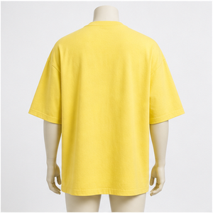 T-shirt en coton 100% à épaules tombantes, coupe oversize streetwear, illustration Golden Sprig, séchage rapide, tissu tricoté 220g pour une qualité supérieure - Product Image 3