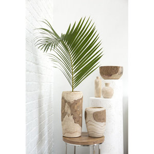 Handmade Wood Table <b>Vase</b> Floral Decor for Home <b>Bamboo</b> & <b>Wooden</b> Product Category - Product Image 5