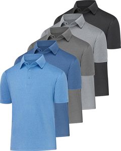 Polo ligero para hombre con estampado personalizado, tela transpirable, control de humedad, ventilación, ropa deportiva sostenible para entrenamiento atlético. - Product Image 2