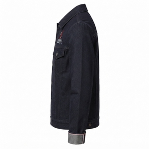 Inspired Button Front <b>Men</b> <b>Denim</b> <b>Jacket</b> Outerwear with Durable Cotton Fabric Long Sleeves and Casual Streetwear Appeal <b>Men</b> <b>Denim</b> - Product Image 4