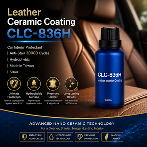 CLC-836H Revestimiento Cerámico Premium para Interiores de Cuero de 50 ml con Fórmula Repelente al Agua, Hidrofóbico, para Protección de Asientos de Automóviles de Lujo - Product Image 1