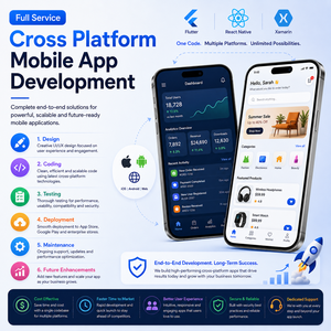Développement d'applications mobiles multiplateformes à service complet, incluant la conception, le codage, les tests, la mise en production, la maintenance et les améliorations futuristes - Product Image 5