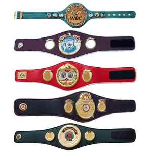 Cinturón de Campeonato de Boxeo Personalizado, Cinturón de Título de Lucha Libre de Cuero Genuino, Réplica de Cinturón de Premio, Fabricante OEM, Venta al Por Mayor, Talla Adulto - Product Image 1
