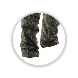Pantalon évasé en gros avec logo personnalisé, coupe décontractée, streetwear, jambe large, imprimé camouflage Real Tree Jungle, pour la randonnée en forêt - Product Image 5