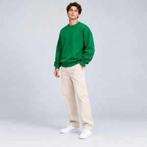 Pullover Sweatshirt Low MOQ <b>Mens</b> <b>Tops</b> Outdoor Side OEM ODM Regular Fit Split Hem Blank <b>Henley</b> Collar Sherpa Sweatshirt <b>Men</b> - Product Image 2
