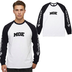 Camisetas de Manga Larga para Hombre con Mangas Raglán en Contraste, Camiseta Urbana de Algodón con Logotipo Bordado, Marca Privada, Proveedor de Ropa al por Mayor OEM - Product Image 1