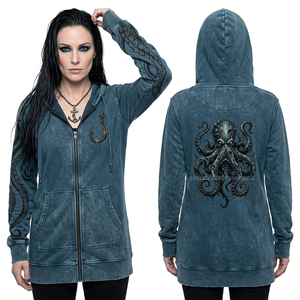 Hoodie oversize sans manches personnalisé pour femme, imprimé graphique aztèque soleil, effet vieilli, en molleton de coton épais couleur terre cuite, fournisseur - Product Image 6