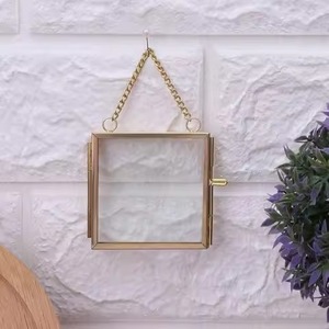 Classic Style Metal Glass Photo <b>Frame</b> Wall Hanging <b>Picture</b> Holder Stylish Interior Decoration - Product Image 2