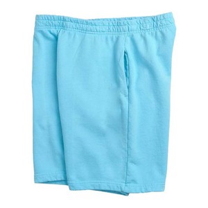 Shorts décontractés pour hommes en toile bleu clair, écologiques, taille mi-haute, couleur unie, tricotés et respirants - Product Image 3