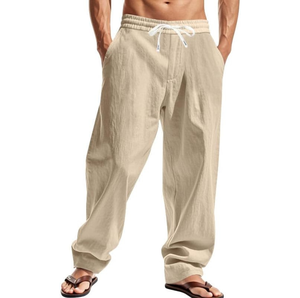Pantalones Chinos Casuales de Algodón Premium para Hombre, Tela Suave y Transpirable, Corte Ajustado, Cómodos para Uso Diario, Logotipo Personalizado OEM ODM - Product Image 1
